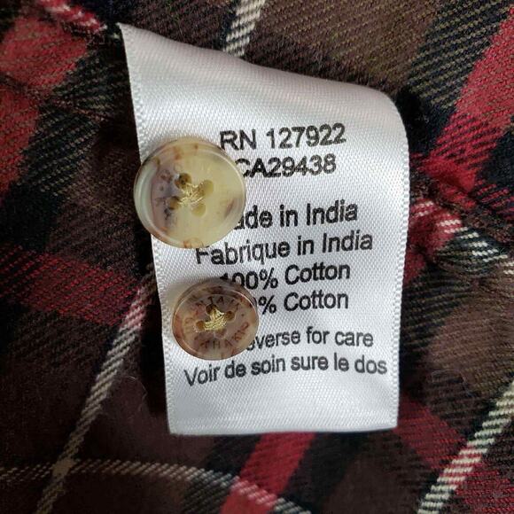 Mountain Khakis Shirt Mens Size Large L Red Plaid LS Relaxed Button Down - Picture 10 of 11